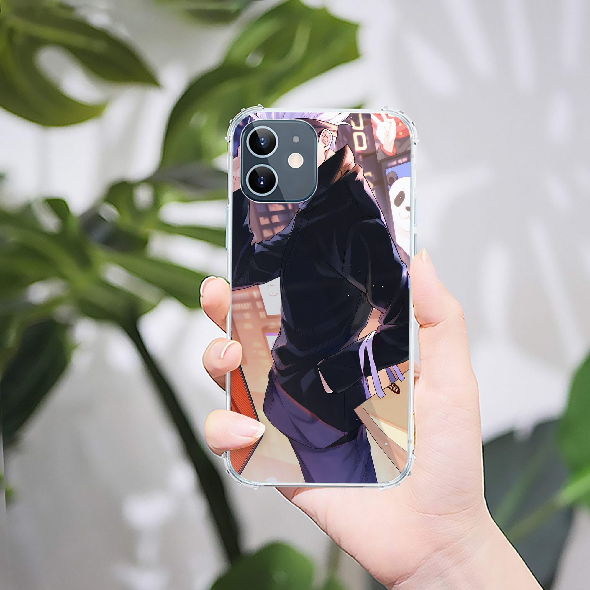 （画像用） 呪術廻戦 Jujutsu Kaisen 【iPhone 12シリーズ対応】透明スマホケース（クリアソフトケース）